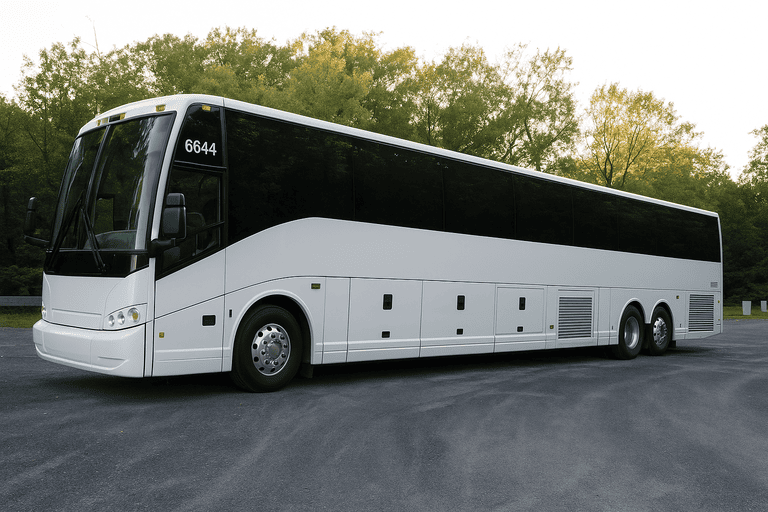 exterior of Salina Charter Bus coach bus