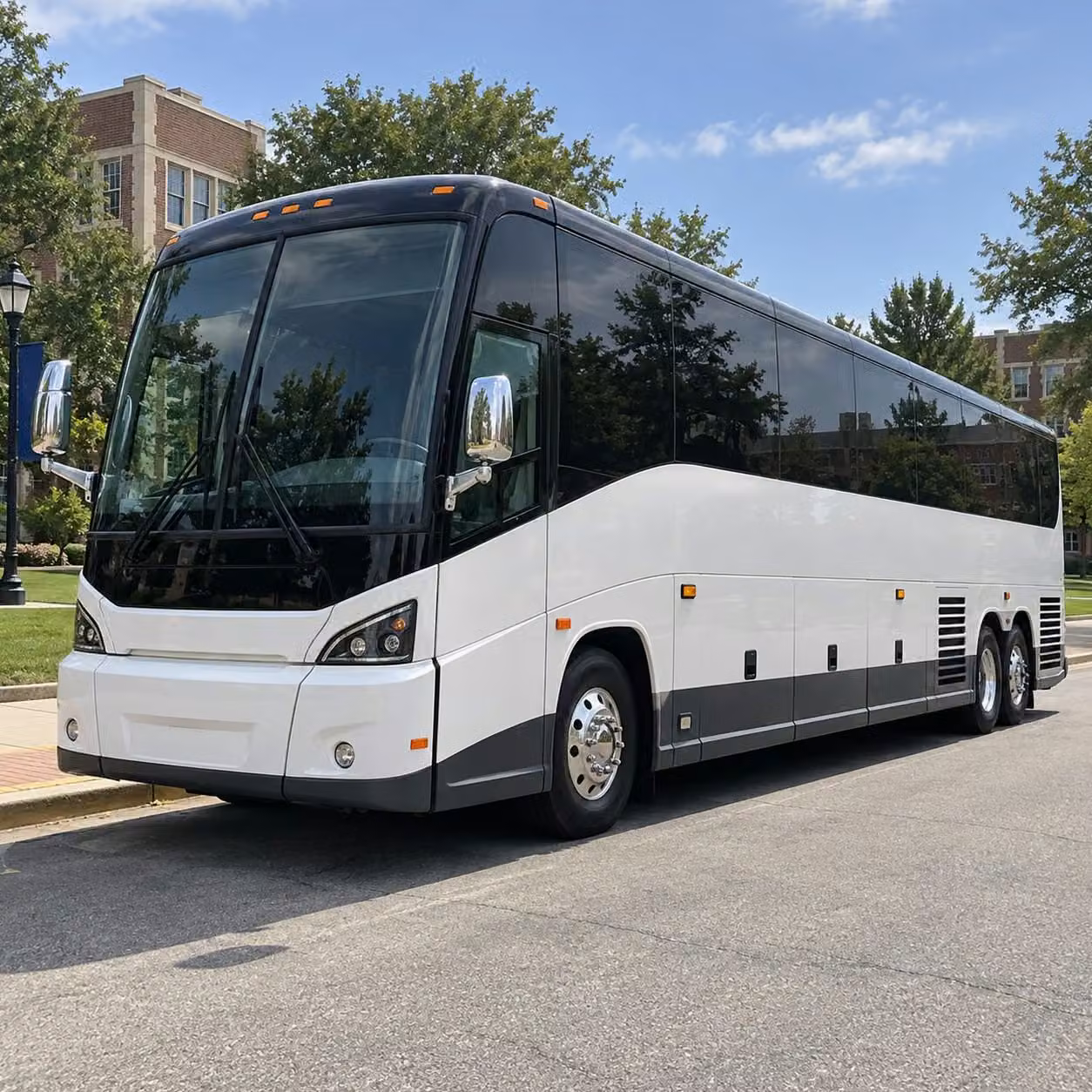 salina 56 passenger charter bus rental