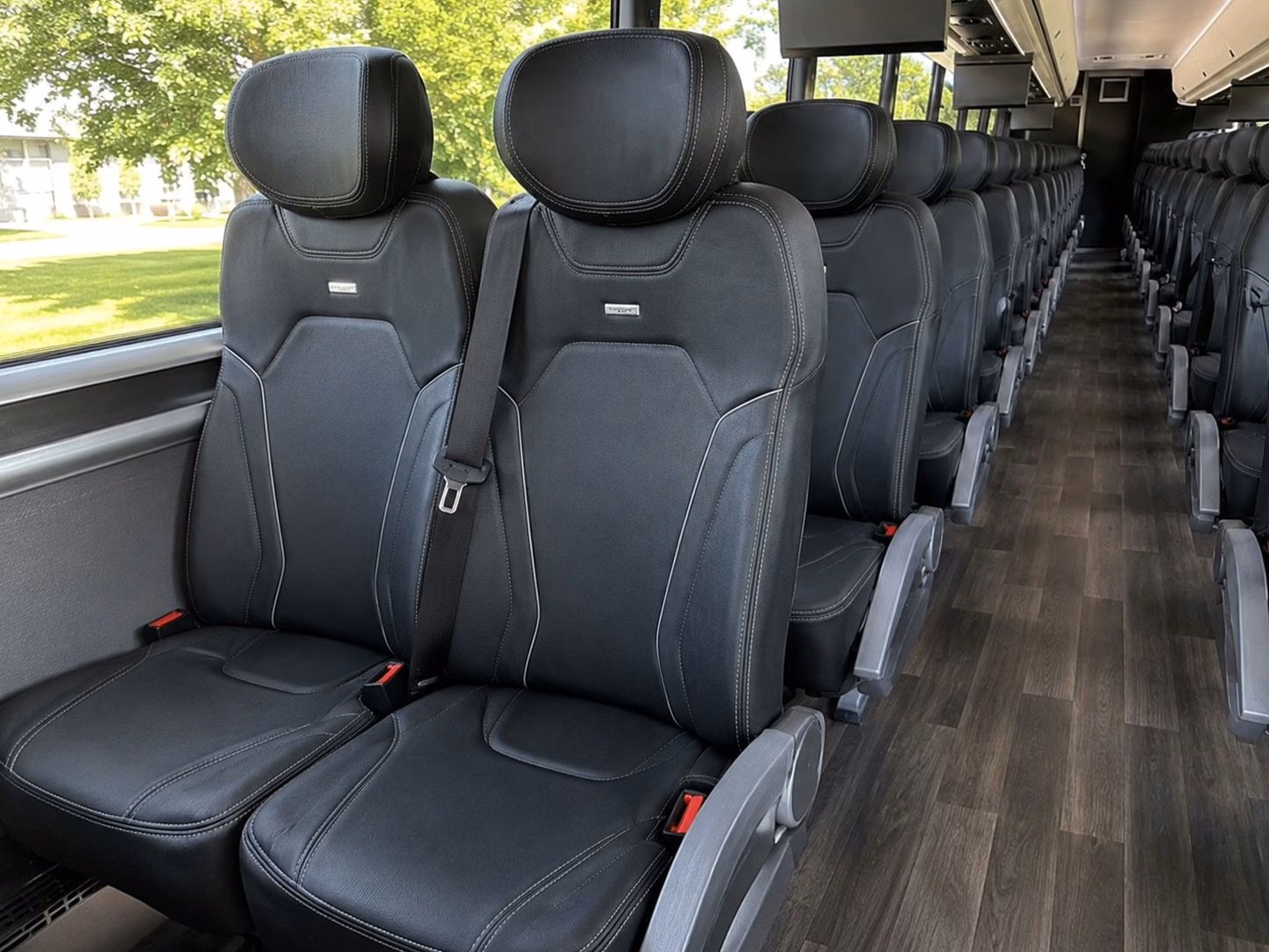 salina charter bus interior
